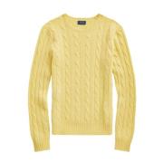 Polo Ralph Lauren Julianna Cashmere Twist Tröja - Fall Yellow Yellow, ...