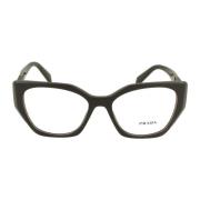 Prada Snygga Fyrkantiga Glasögon - Modell 18Wv Black, Dam