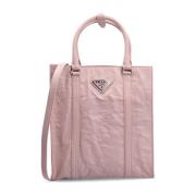 Prada Läderhandväska för kvinnor Pink, Dam