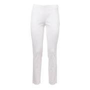 Ralph Lauren Stretch Slim-Fit Byxor White, Dam