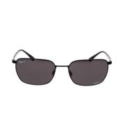 Ray-Ban Polariserade Wraparound Solglasögon Rb3684Ch 002/K8 Black, Her...