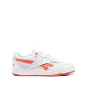 Reebok Vit & Lava Orange Panel Sneakers Orange, Herr