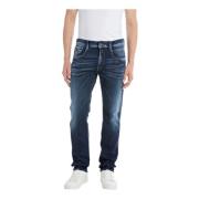 Replay Herr Anbass Slim Fit Jeans Blue, Herr