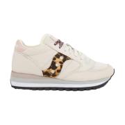 Saucony Beige Läder Sneakers Beige, Dam