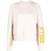 Stella McCartney Tränings T-shirt - Klassisk Oversized Stil Beige, Dam
