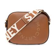 Stella McCartney Axelväska med logotyp Brown, Dam