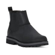 Timberland Grå Nubuck Chelsea Stövel för Barn Black, Dam