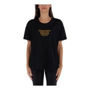 Tom Ford Silkes Jersey T-Shirt Black, Dam