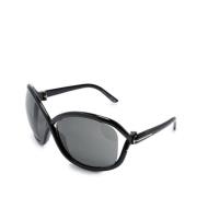 Tom Ford Svarta solglasögon med originaltillbehör Black, Dam