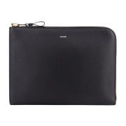 Tom Ford Svart Läderclutch för Män - Aw23 Black, Herr