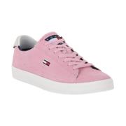 Tommy Hilfiger TOV Suede Low Pink, Dam