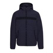 Tommy Hilfiger Huva Pufferjacka med Subtil Elastisk Avslutning Blue, H...