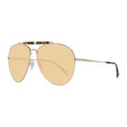 Tommy Hilfiger Guld Aviator Solglasögon Yellow, Dam