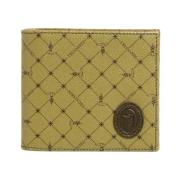 Trussardi Grön Läder Monogram Plånbok Green, Herr