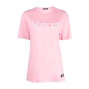 Versace Stiliga Rosa T-shirts Polos för Kvinnor Pink, Dam