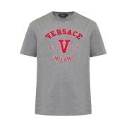 Versace T-shirt med logotyp Gray, Herr