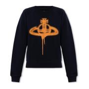 Vivienne Westwood Hoodie med logotyp Blue, Dam