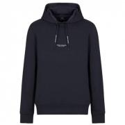 Armani Exchange Blå Hoodie för Män och Kvinnor Blue, Herr