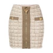 Balmain Stilfull Kjol Beige, Dam