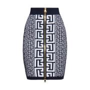 Balmain Monogram Pennkjol Blue, Dam