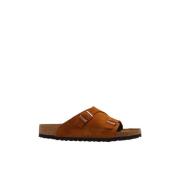 Birkenstock Sliders Brown, Herr