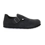 Birkenstock London Oiled Herrloafers Black, Herr