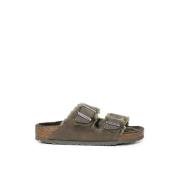 Birkenstock Bomullssandaler Green, Dam