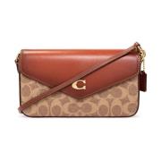 Coach Monogram Cross Body Väska Brown, Dam