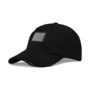 Dolce & Gabbana Logo-Plaque Baseball Cap, Svart Black, Herr