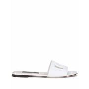 Dolce & Gabbana Platta skor Vita White, Dam