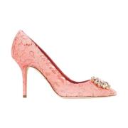 Dolce & Gabbana Kristallspets Pumps Pink, Dam
