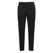 Dolce & Gabbana Svarta Chinos i Stretchbomull Black, Herr