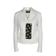Dolce & Gabbana Vit Blommig Kostym White, Dam