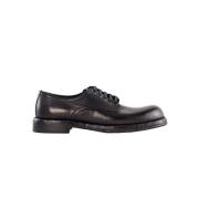 Dolce & Gabbana Sofistikerade Horsehide Derby Skor Black, Herr