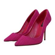 Dolce & Gabbana Rosa Tulle Stiletto Pumps - Elegant och Stilfull Pink,...