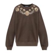 Dolce & Gabbana Printed sweatshirt Brown, Herr