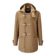 Gloverall Mid Monty Duffle Coat Camel-XS Beige, Herr