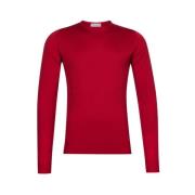 John Smedley Merino Wool Turtleneck Sweater Lundy Red, Herr