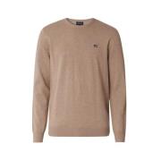 Lexington Round-neck Knitwear Brown, Herr