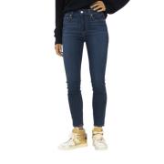 Paige Slim-fit Crop Jeans Blue, Dam