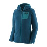 Patagonia Dam R1 Air Full-Zip Jacka Blue, Dam