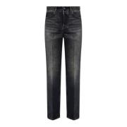 Salvatore Ferragamo Jeans med raka ben Black, Herr