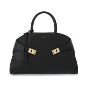 Salvatore Ferragamo Hug Läder Toteväska - Svart Black, Dam