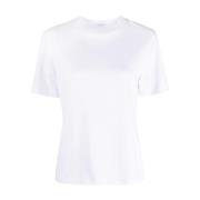 Salvatore Ferragamo Vit Bomull T-shirt - Klassisk Stil White, Dam