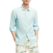 Scotch & Soda Linneskjorta Blue, Herr