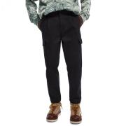 Scotch & Soda Slim-Fit Bomulls Cargo Byxor Black, Herr