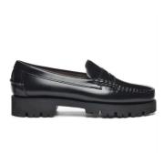 Sebago Svarta Slip-On Mocassino Skor i Läder Black, Dam