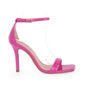 Steve Madden Magenta Uphill Höga Klack Sandaler Pink, Dam