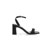 Steve Madden Lyxiga Höga Klack Sandaler Black, Dam