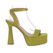 Steve Madden Högklackade sandaler Green, Dam